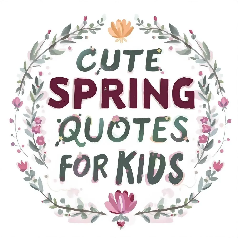 Cute Spring Quotes for Kids