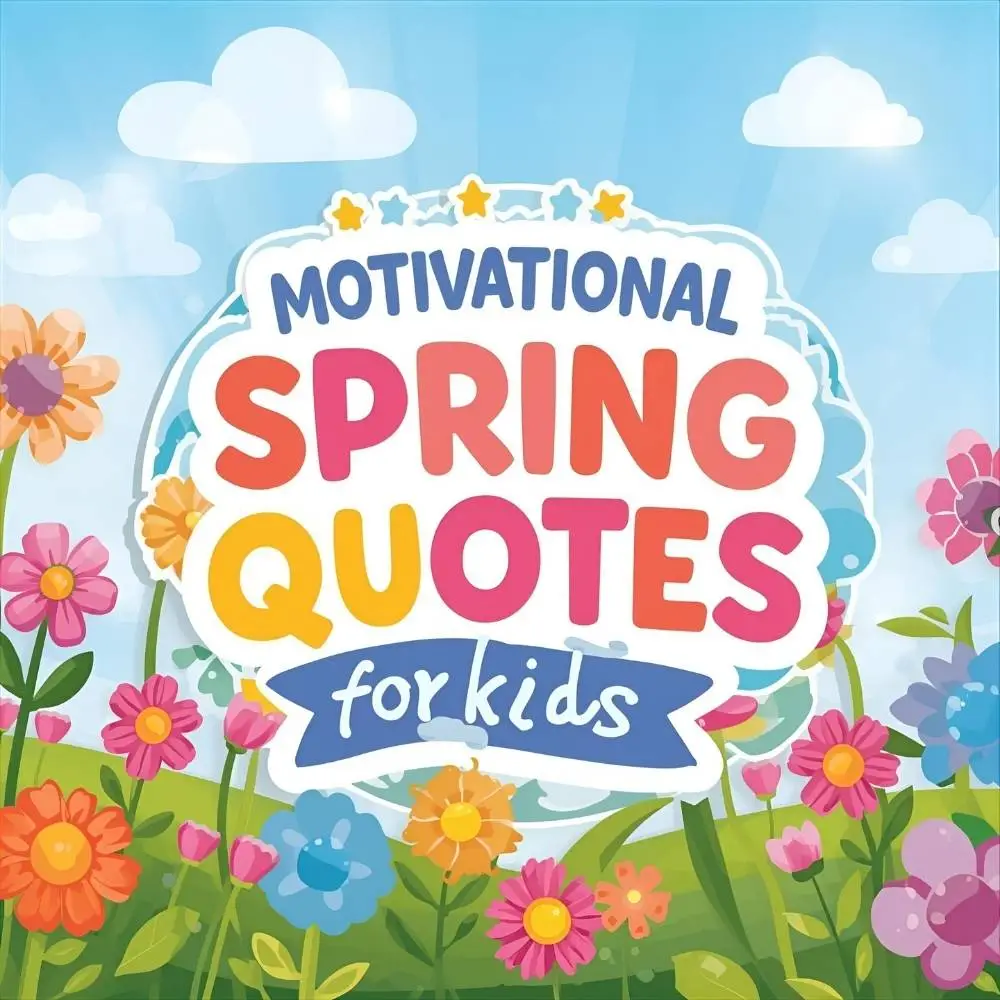 . Motivational Spring Quotes for Kids