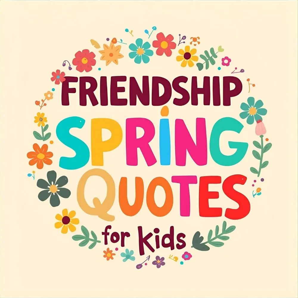 Friendship Spring Quotes for Kids