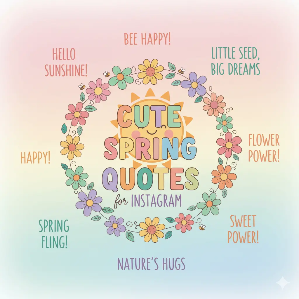 Cute Spring Quotes for Instagram