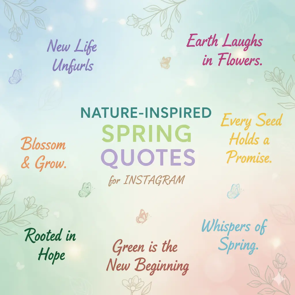 Nature-Inspired Spring Quotes