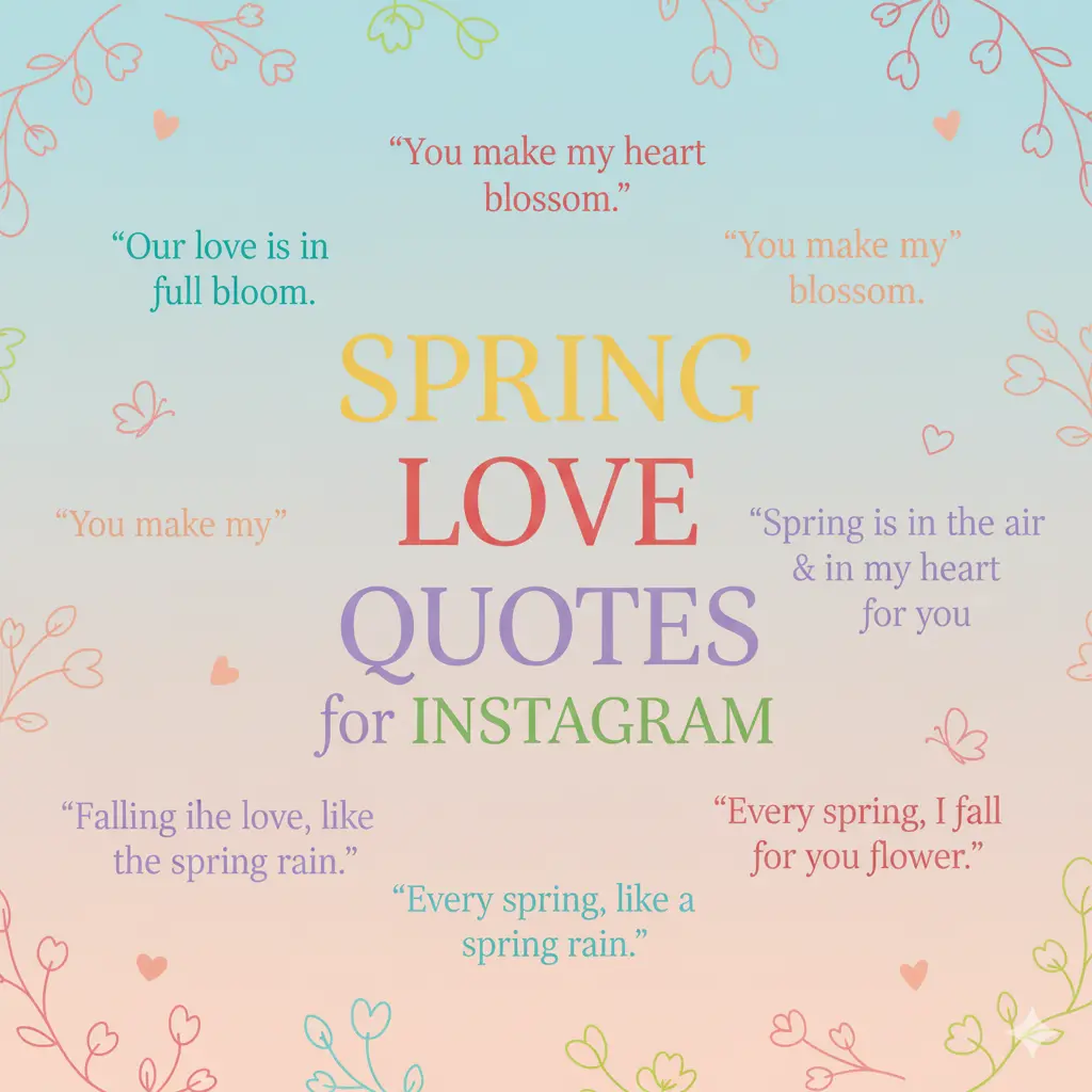 Spring Love Quotes for Instagram