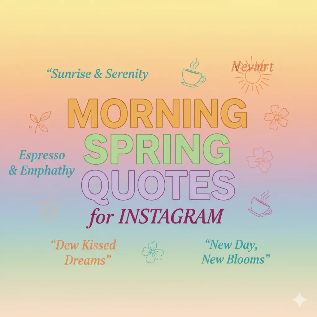 Morning Spring Quotes for Instagram