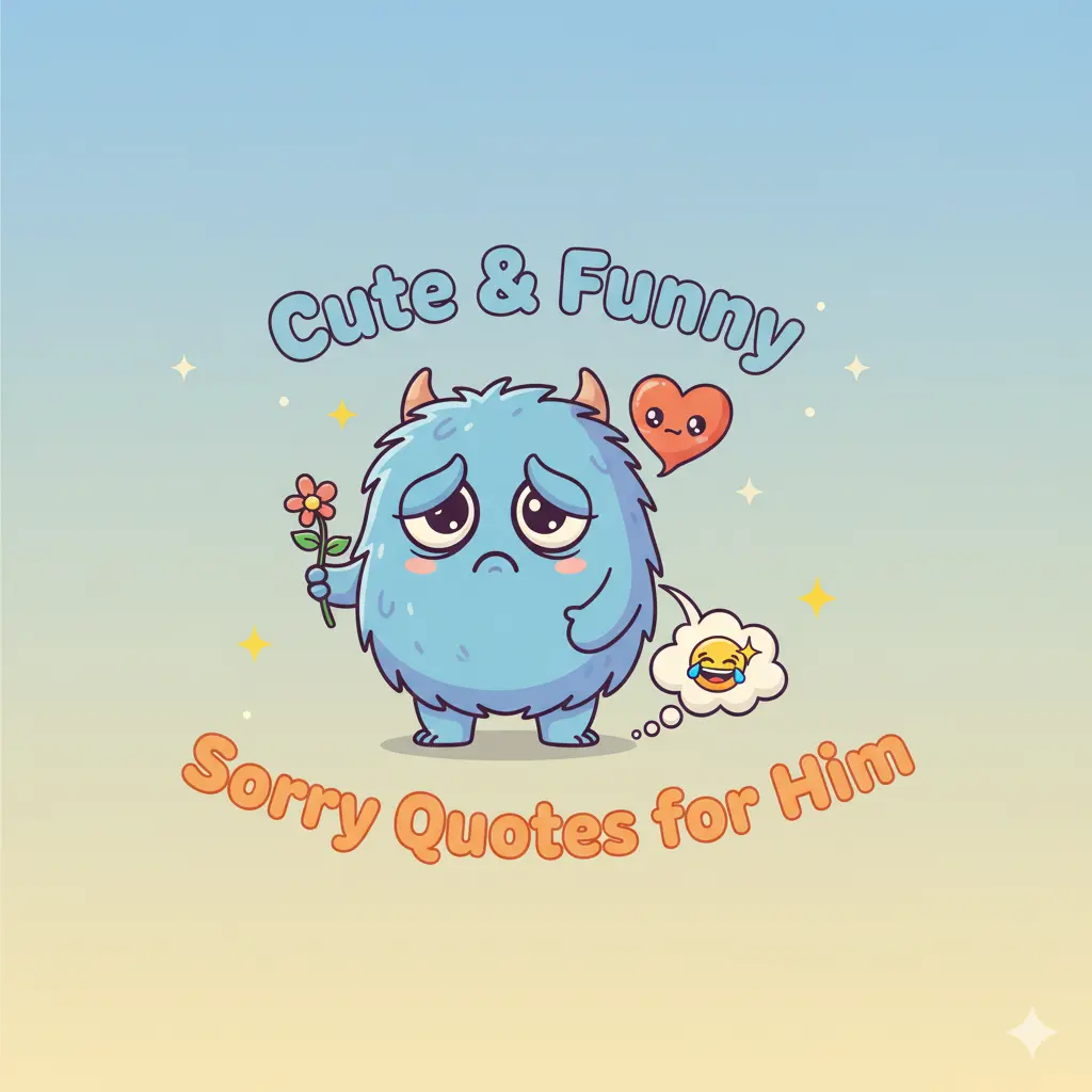 Cute & Funny Sorry Quotes for Him