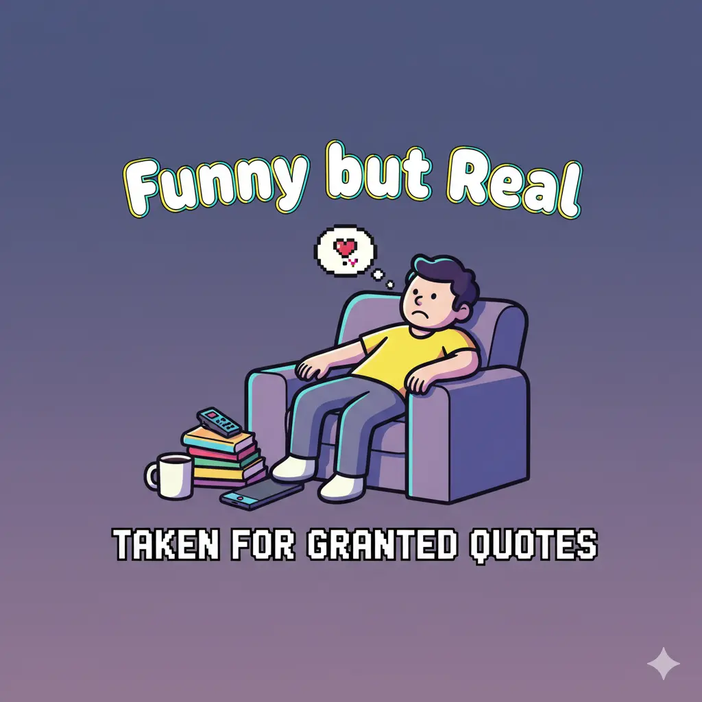 Funny but Real Taken for Granted Quotes