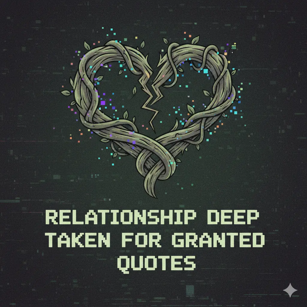 Relationship Deep Taken for Granted Quotes