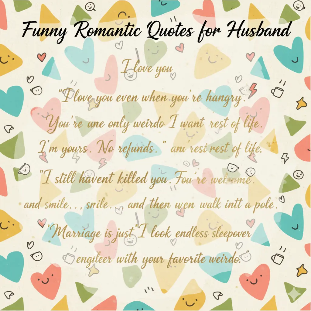 Funny Romantic Quotes for Husband