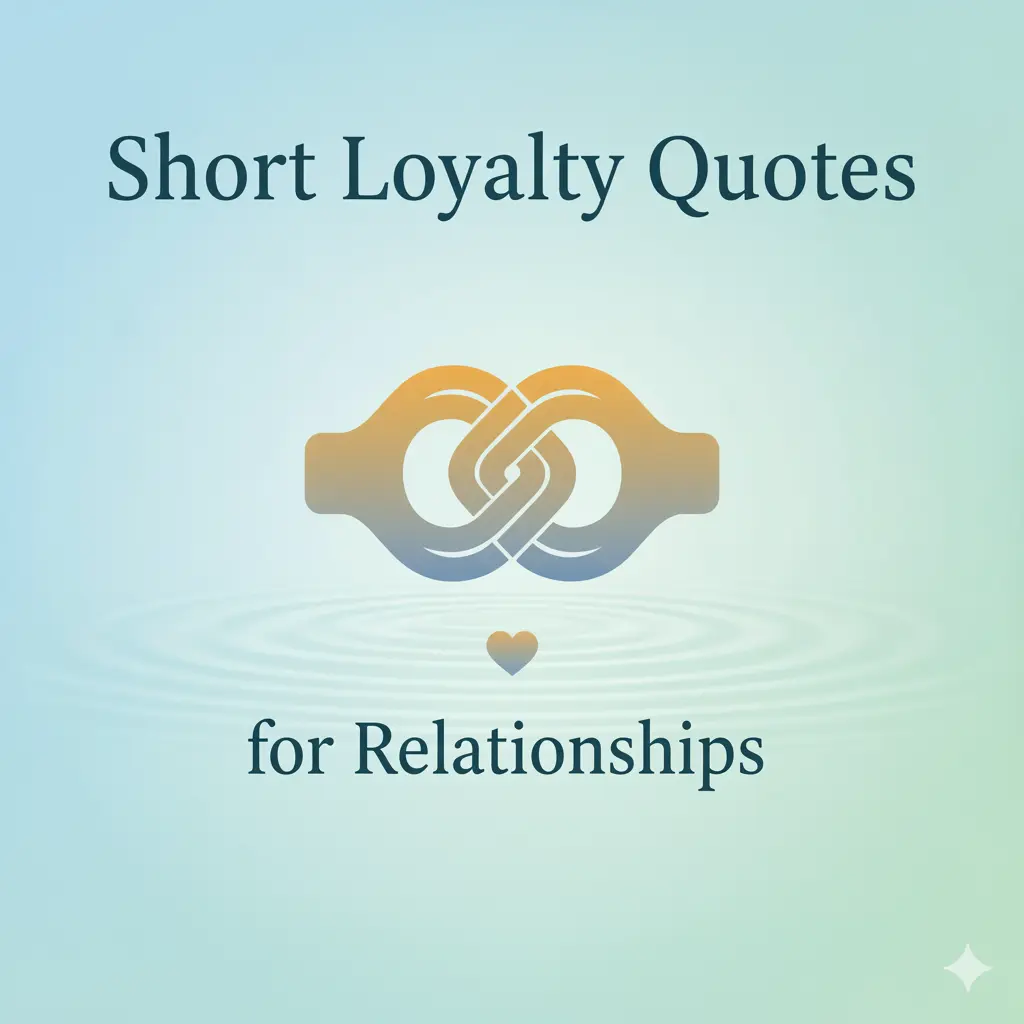 Short Loyalty Quotes for Relationships