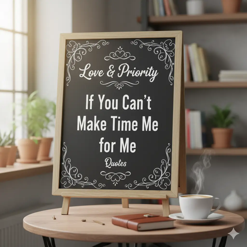 Love & Priority If You Can’t Make Time for Me Quotes