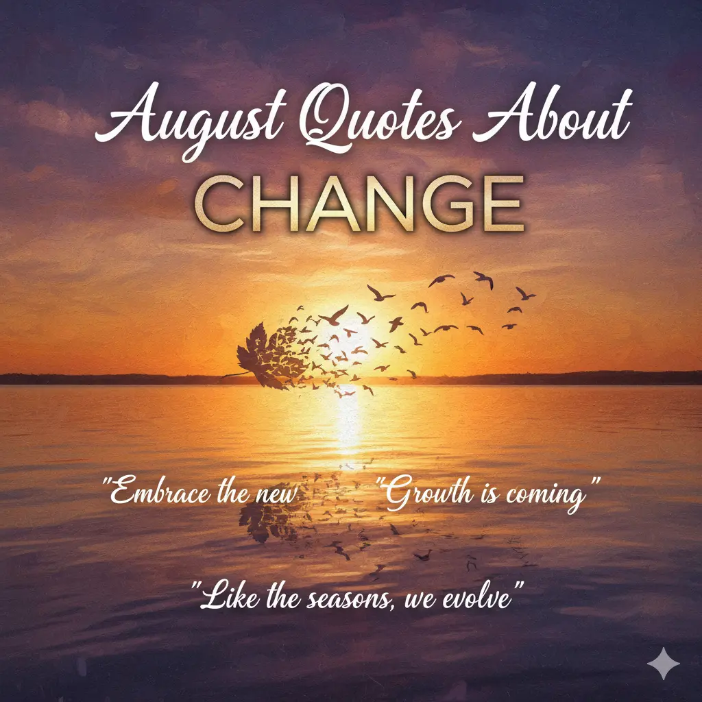 August Quotes About Change