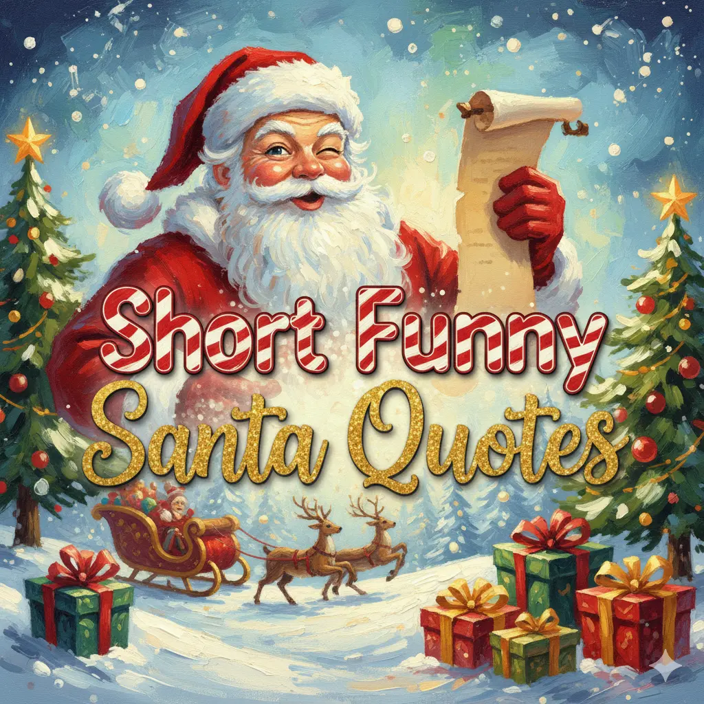 Short Funny Santa Quotes