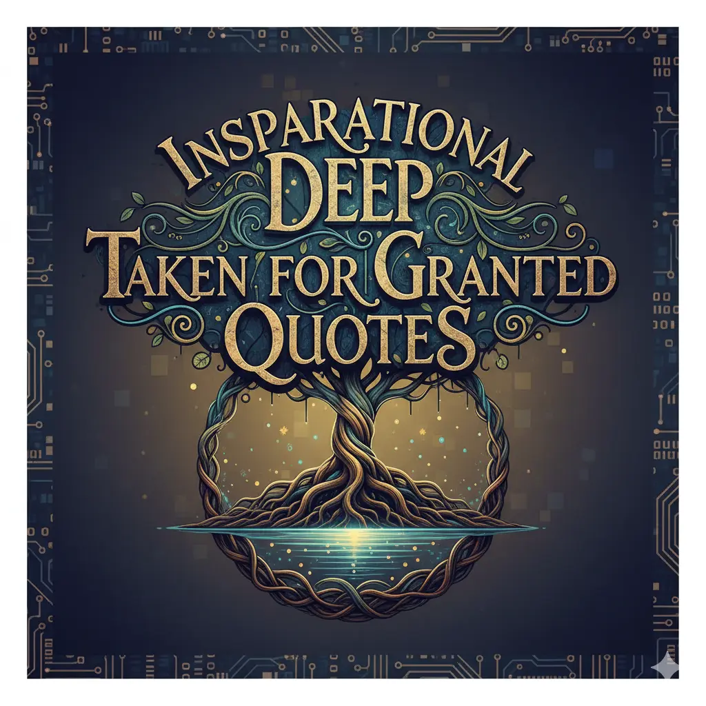 Inspirational Deep Taken for Granted Quotes