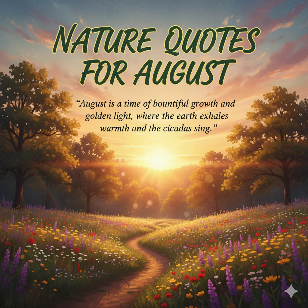 Nature Quotes for August