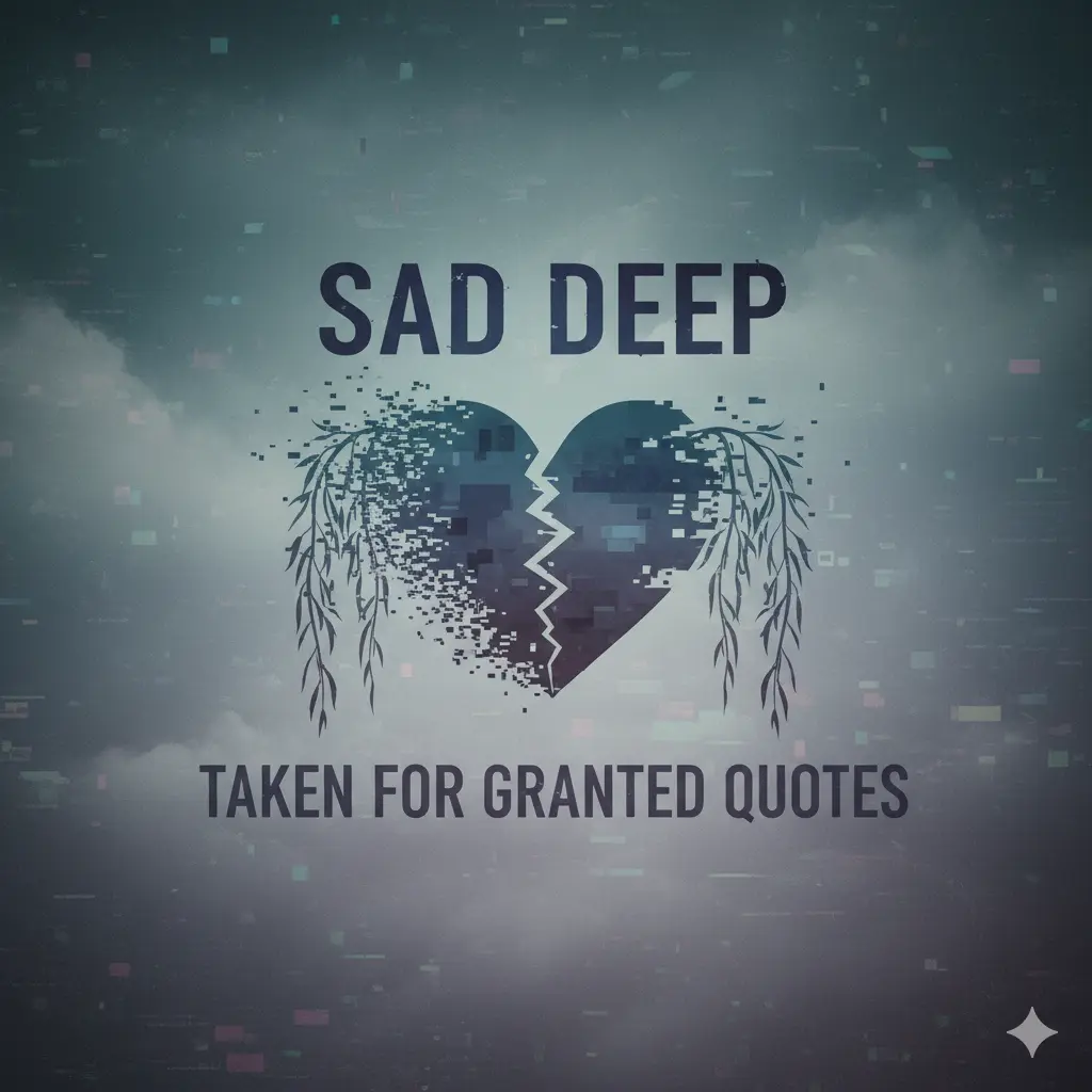Sad Deep Taken for Granted Quotes