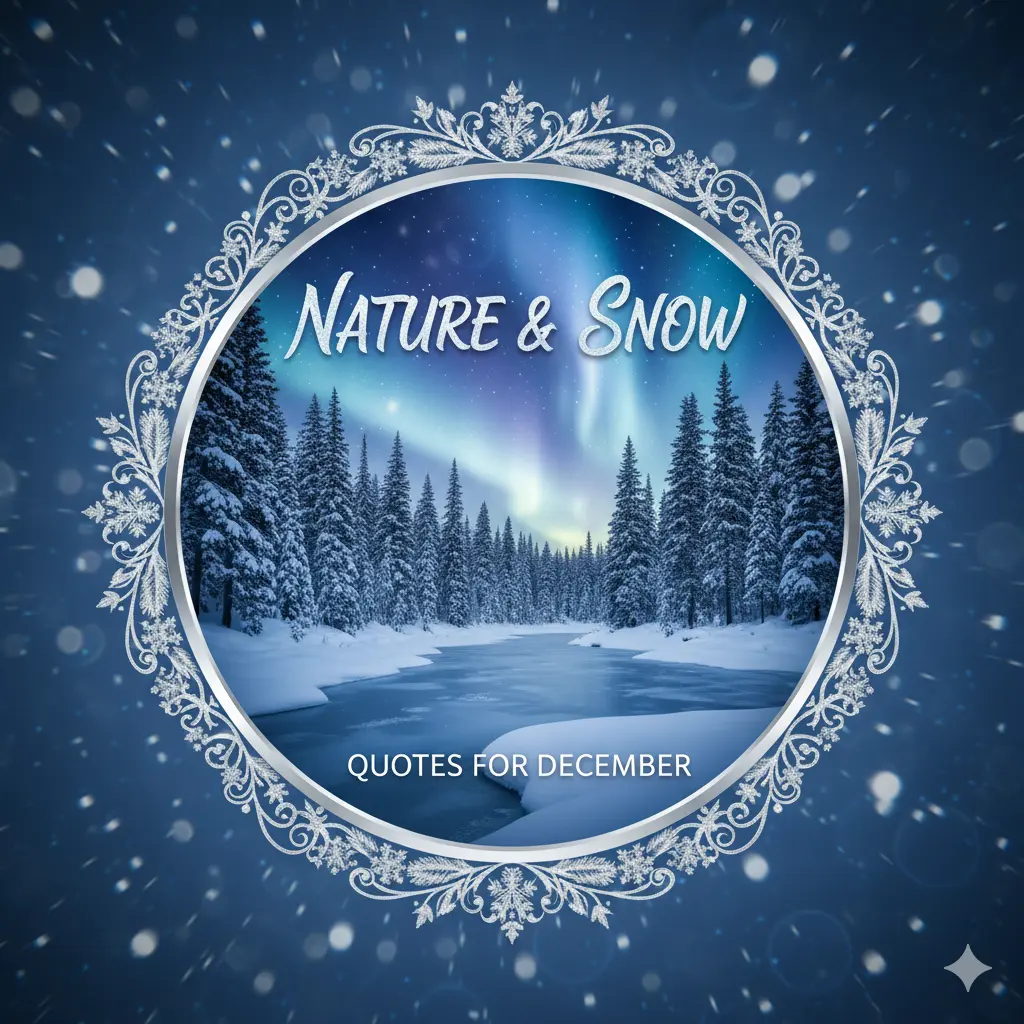 Nature and Snow Quotes for December