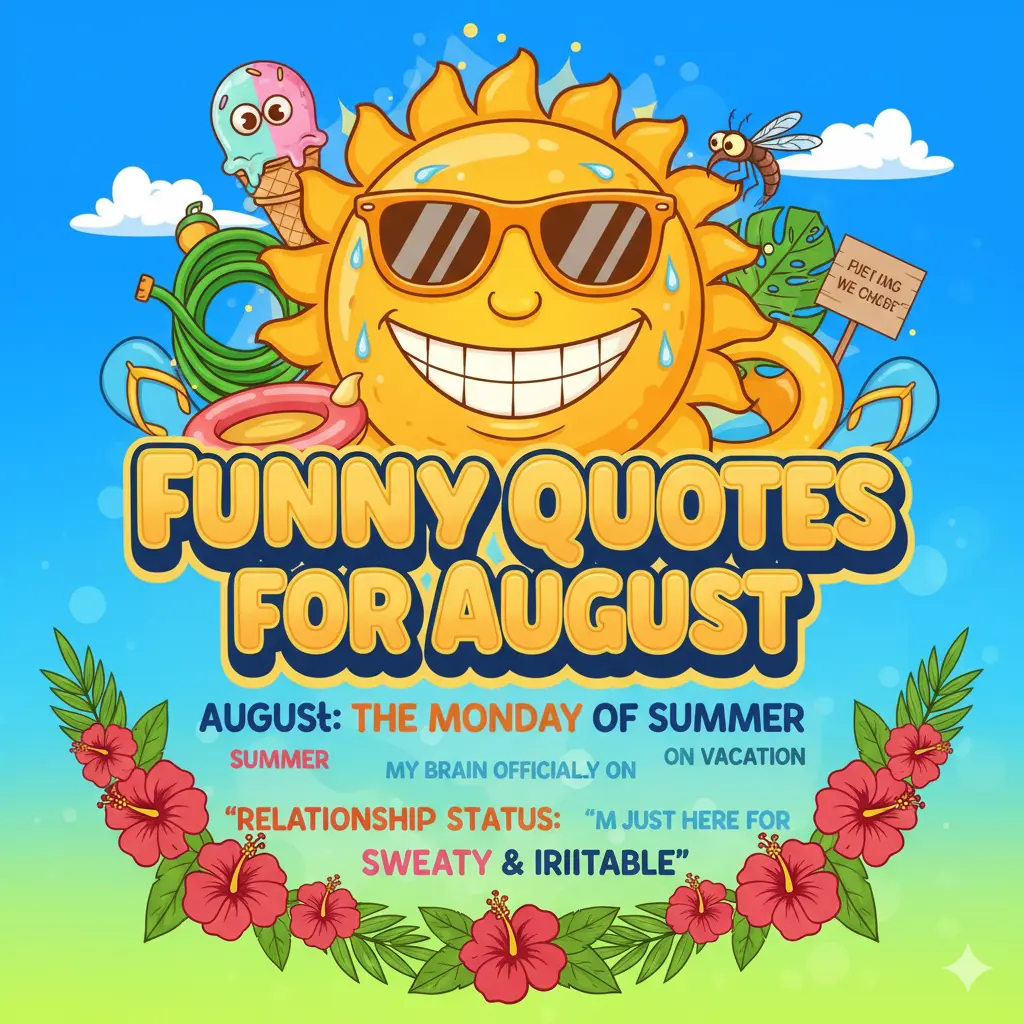 Funny Quotes for August