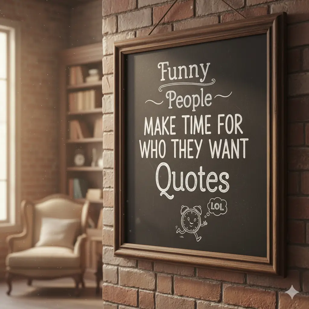  Funny People Make Time for Who They Want Quotes