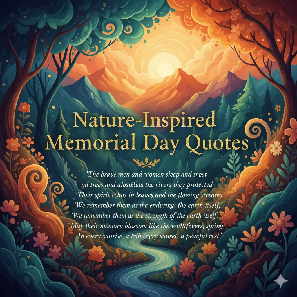 Nature-Inspired Memorial Day Quotes