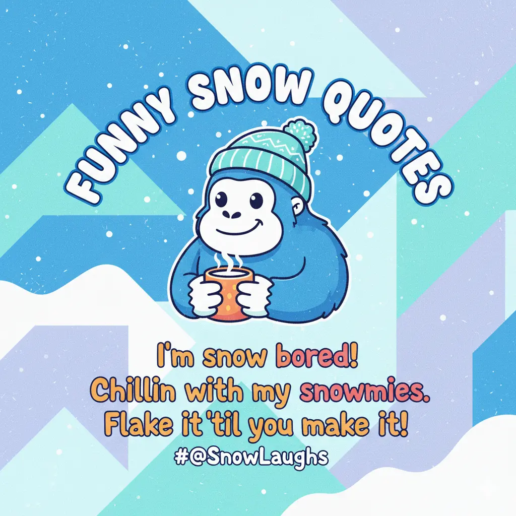 Funny Snow Quotes for Instagram