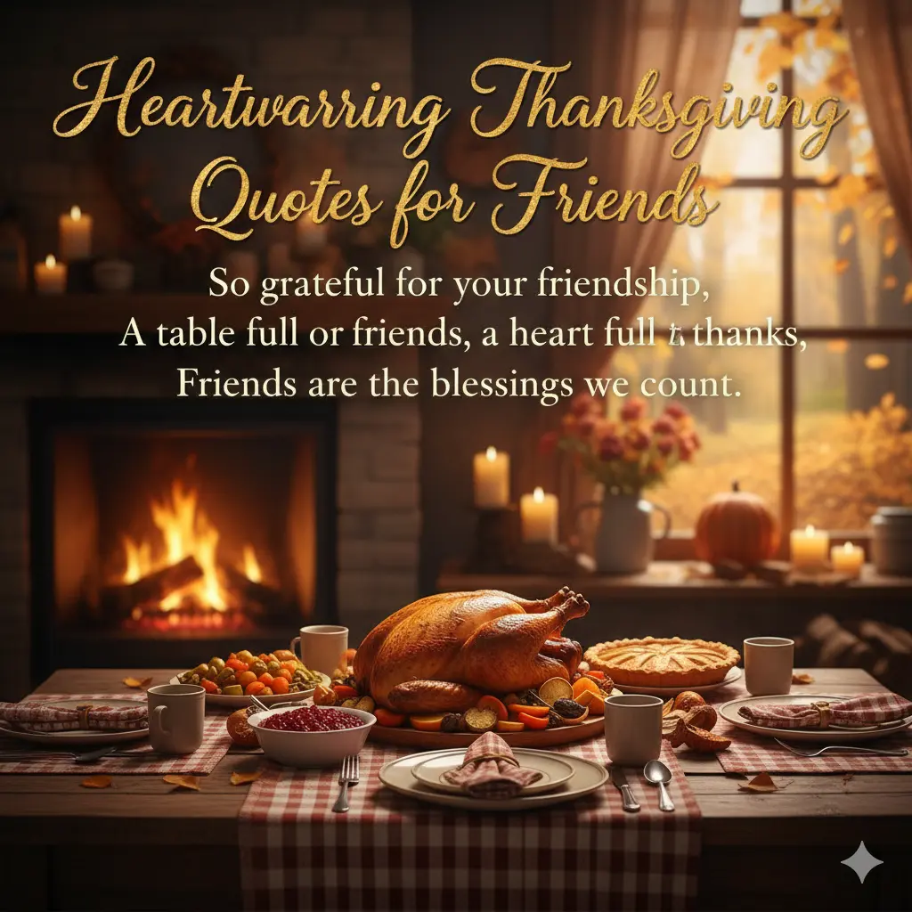 Heartwarming Thanksgiving Quotes for Friends