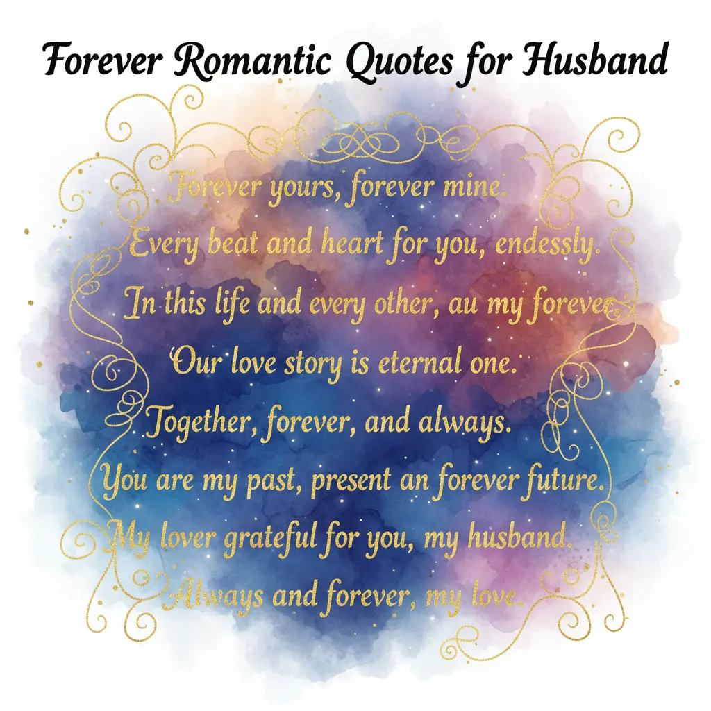 Forever Romantic Quotes for Husband