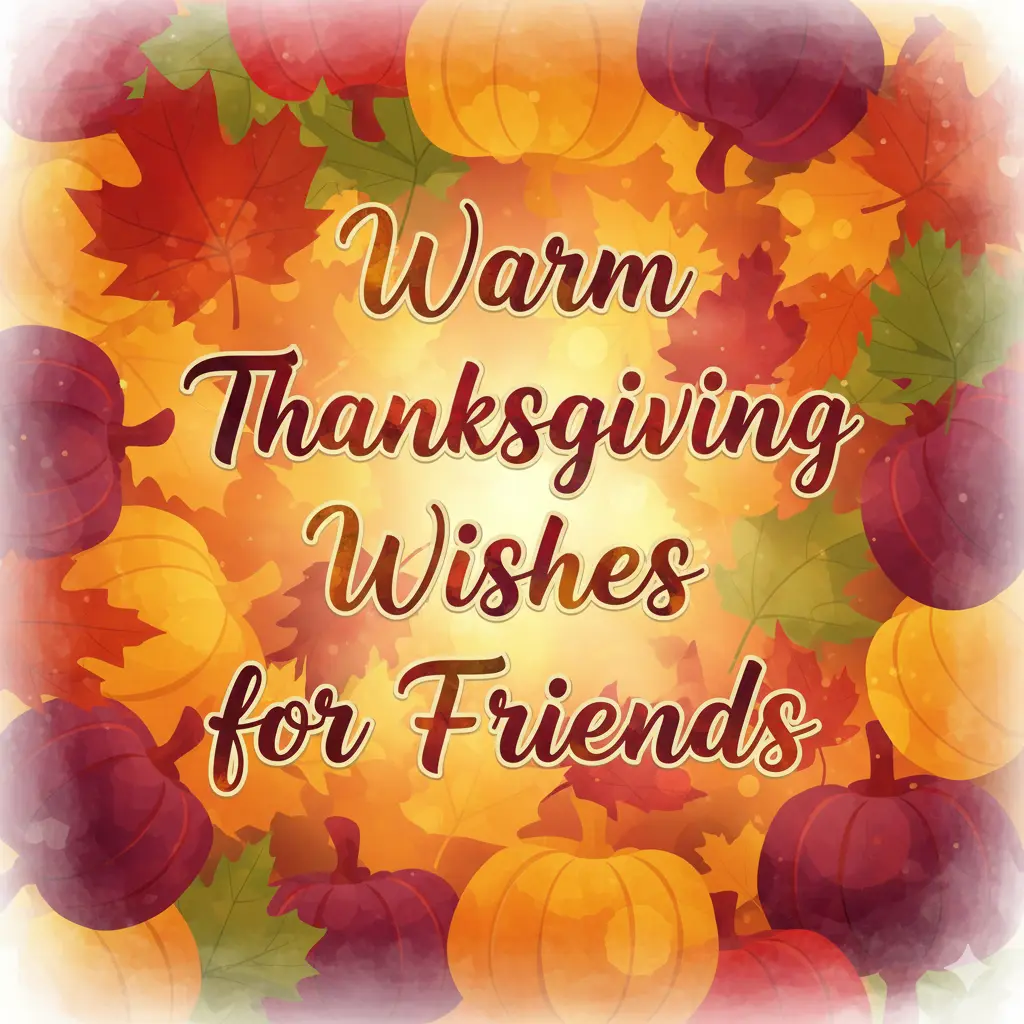 Warm Thanksgiving Wishes for Friends