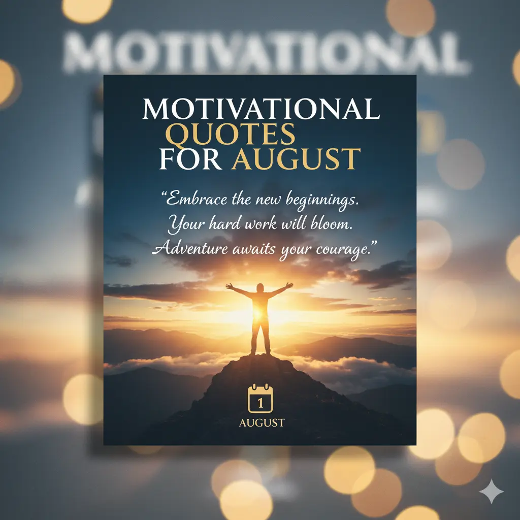 Motivational Quotes for August