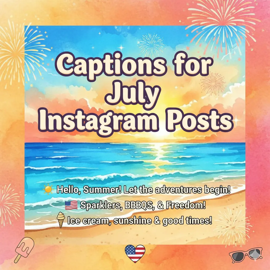 Captions for July Instagram Posts