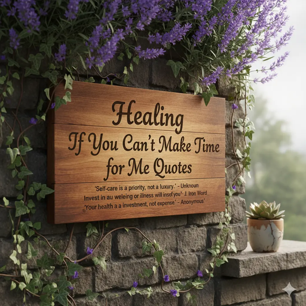 Healing If You Can’t Make Time for Me Quotes