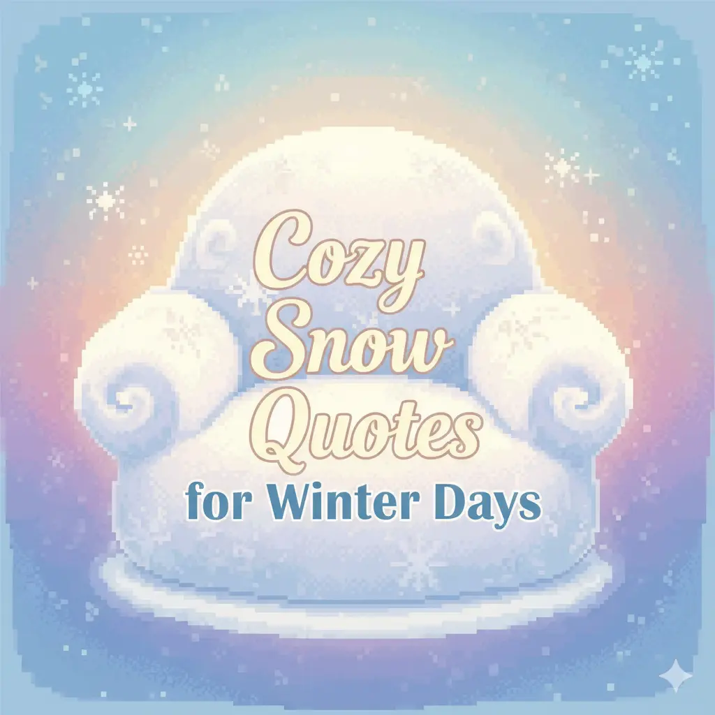 Cozy Snow Quotes for Winter Days