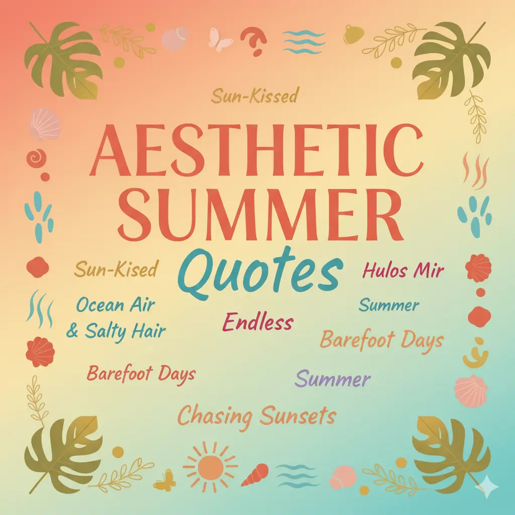 Aesthetic Summer Quotes