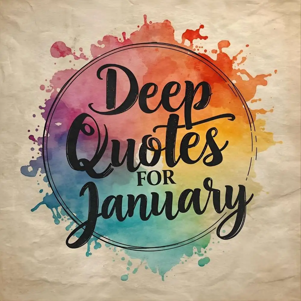 Deep Quotes for January