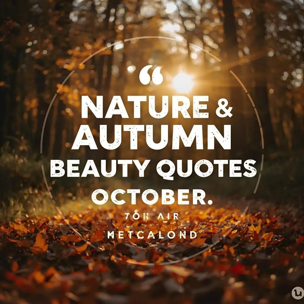 Nature and Autumn Beauty Quotes for October