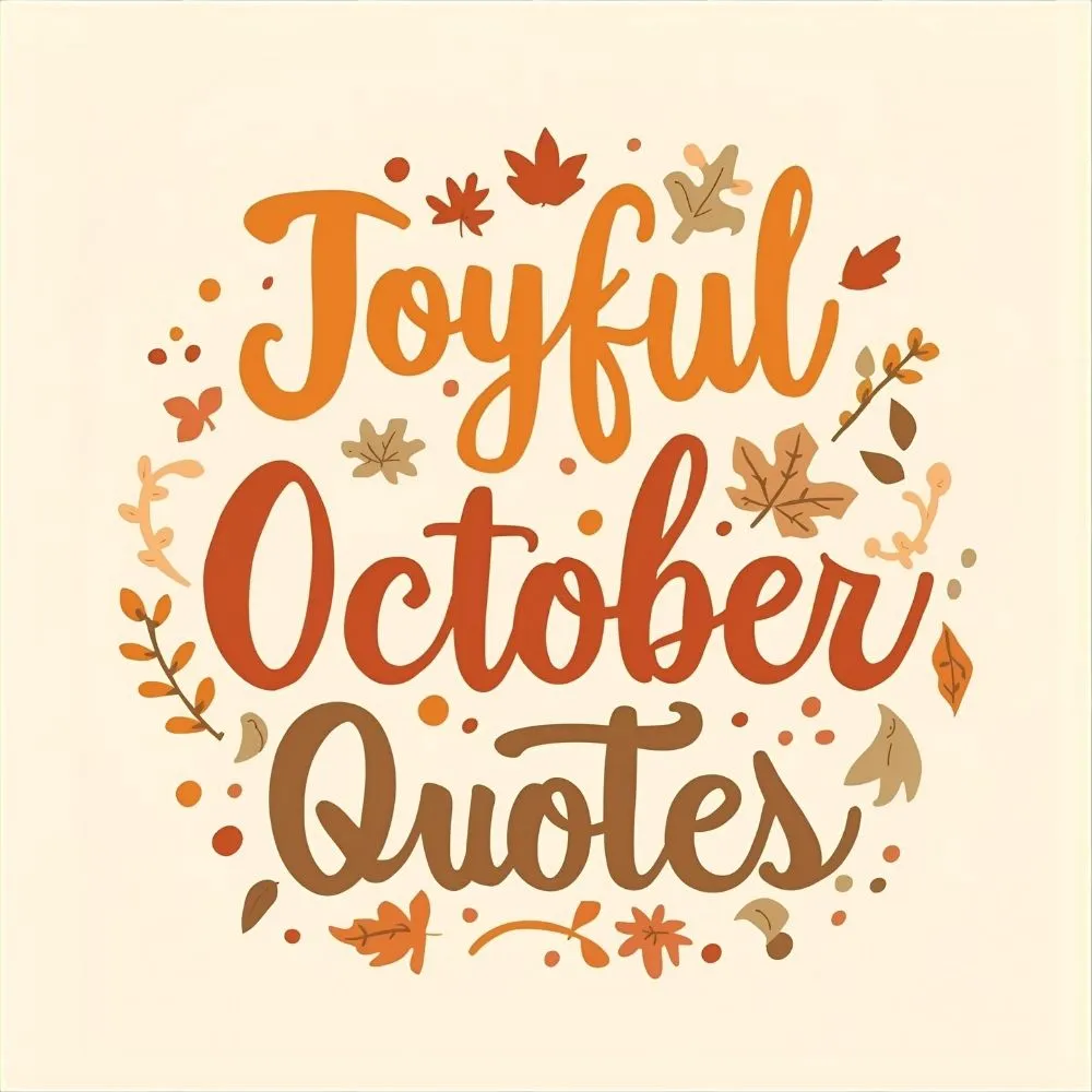 Joyful and Festive October Quotes