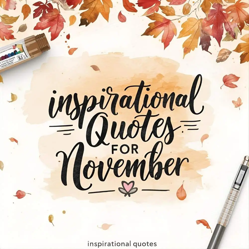 Inspirational Quotes for November