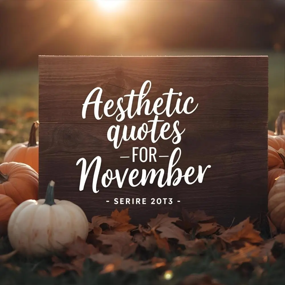 Aesthetic Quotes for November