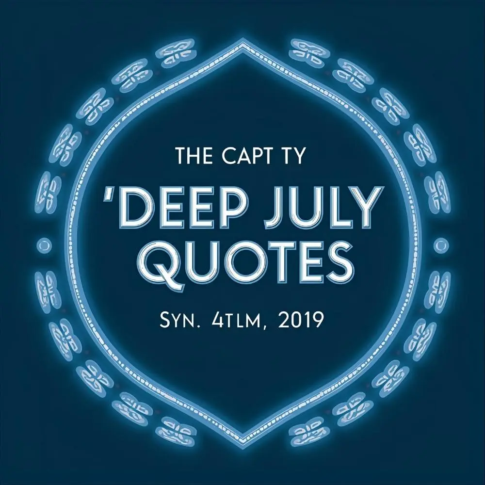 Deep July Quotes