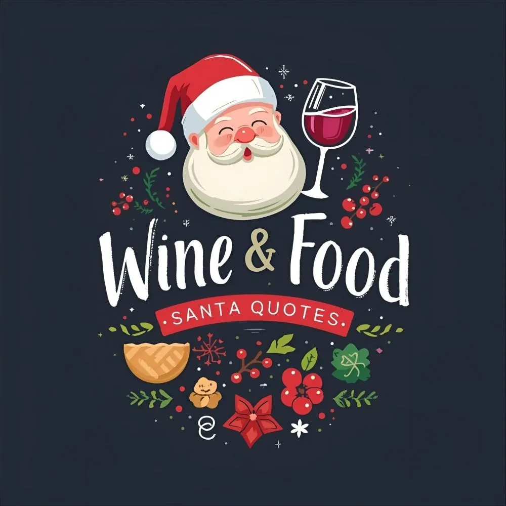 Wine & Food Santa Quotes