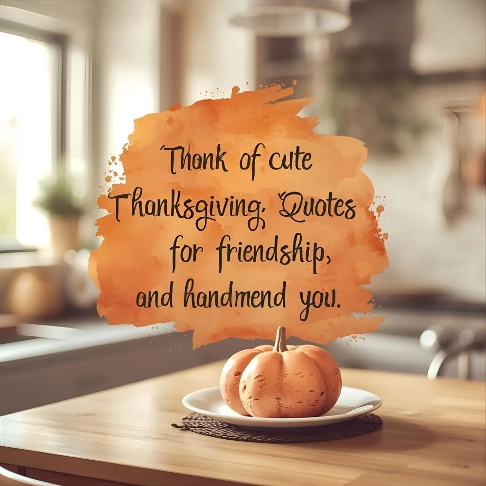 Cute Thanksgiving Quotes for Friends