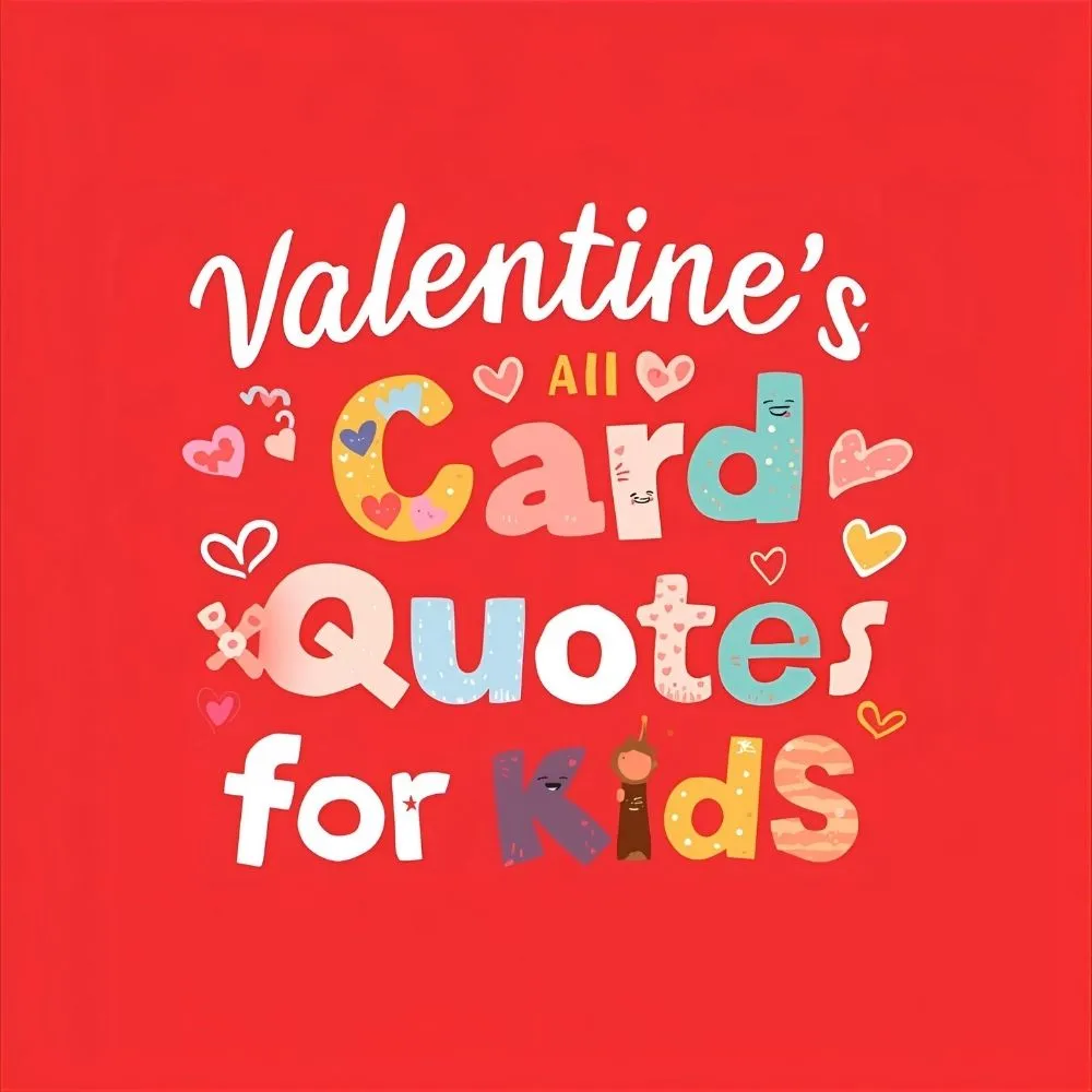 Valentine’s Day Card Quotes for Kids