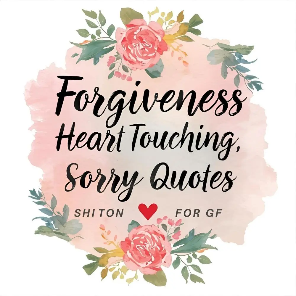 Forgiveness Heart Touching Sorry Quotes for GF