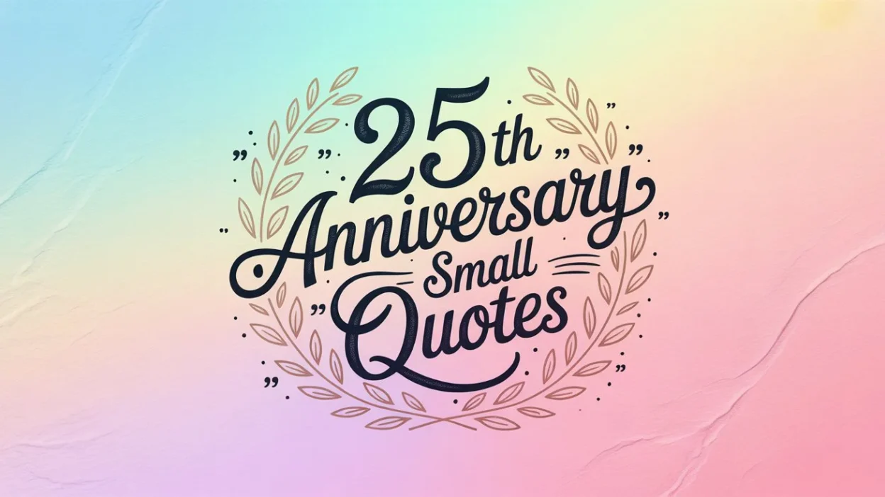 25th Anniversary Small Quotes