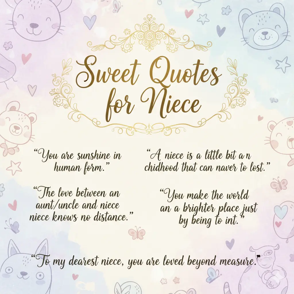 Sweet Quotes for Niece