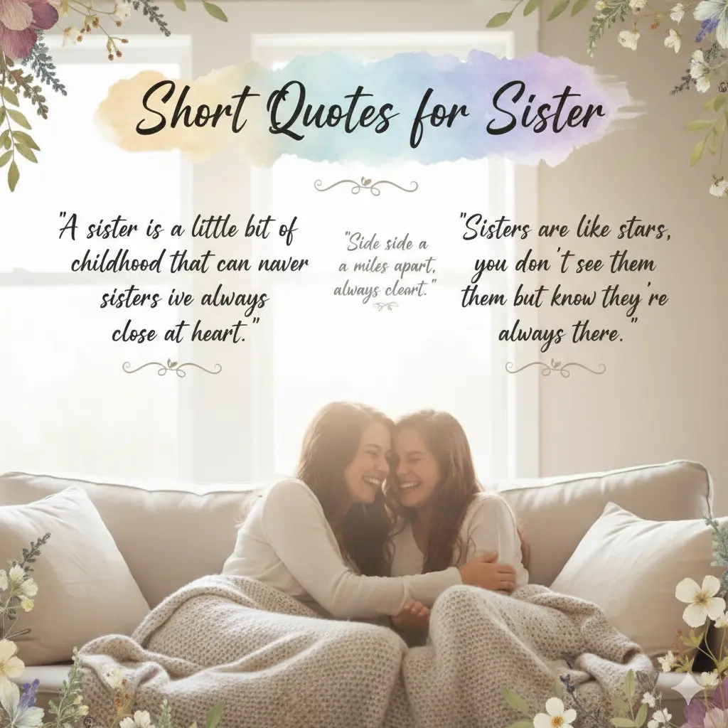 Short Quotes for Sister