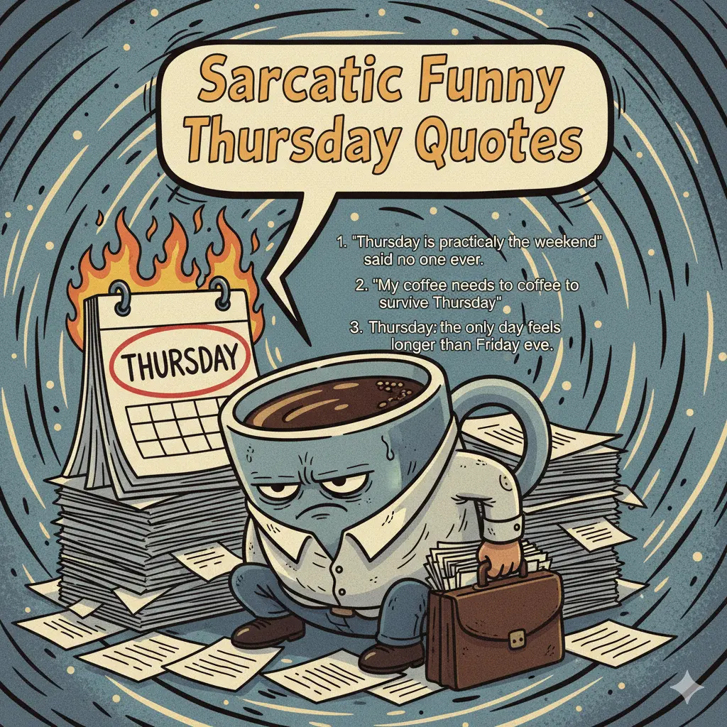 Sarcastic Funny Thursday Quotes