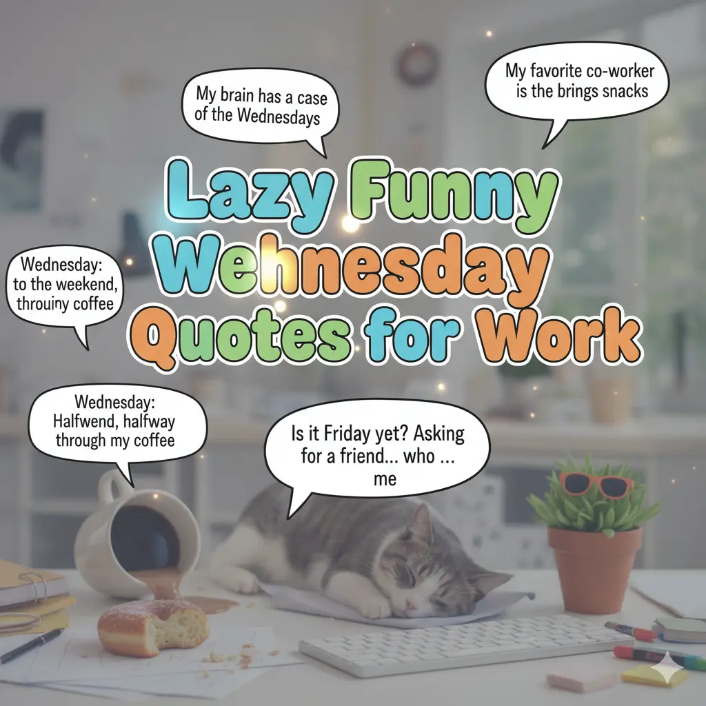 Lazy Funny Wednesday Quotes for Work