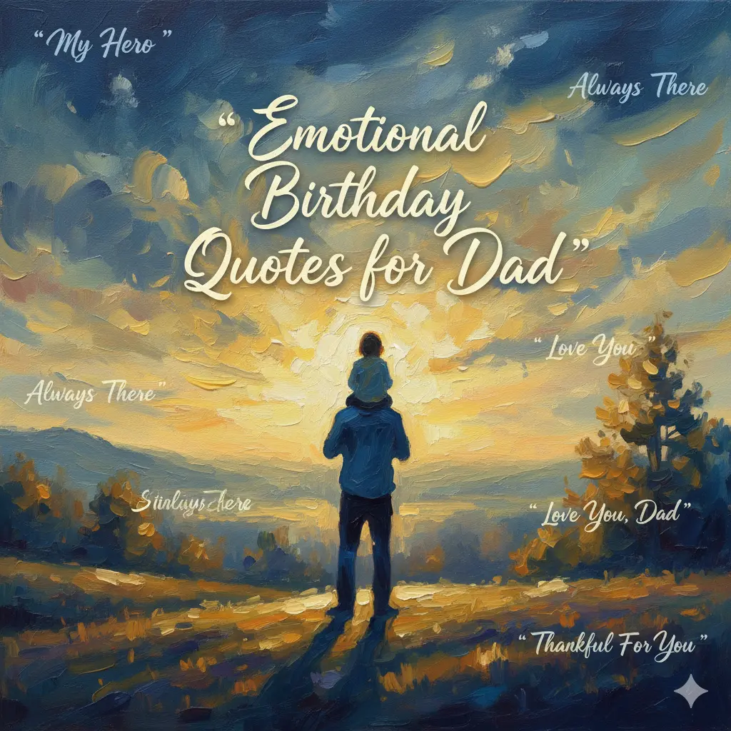 Emotional Birthday Quotes for Dad