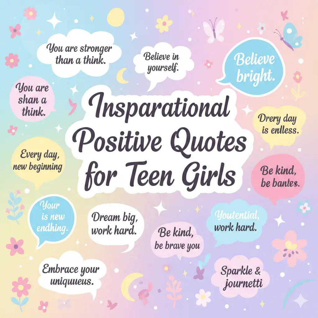 Inspirational Positive Quotes for Teen Girls