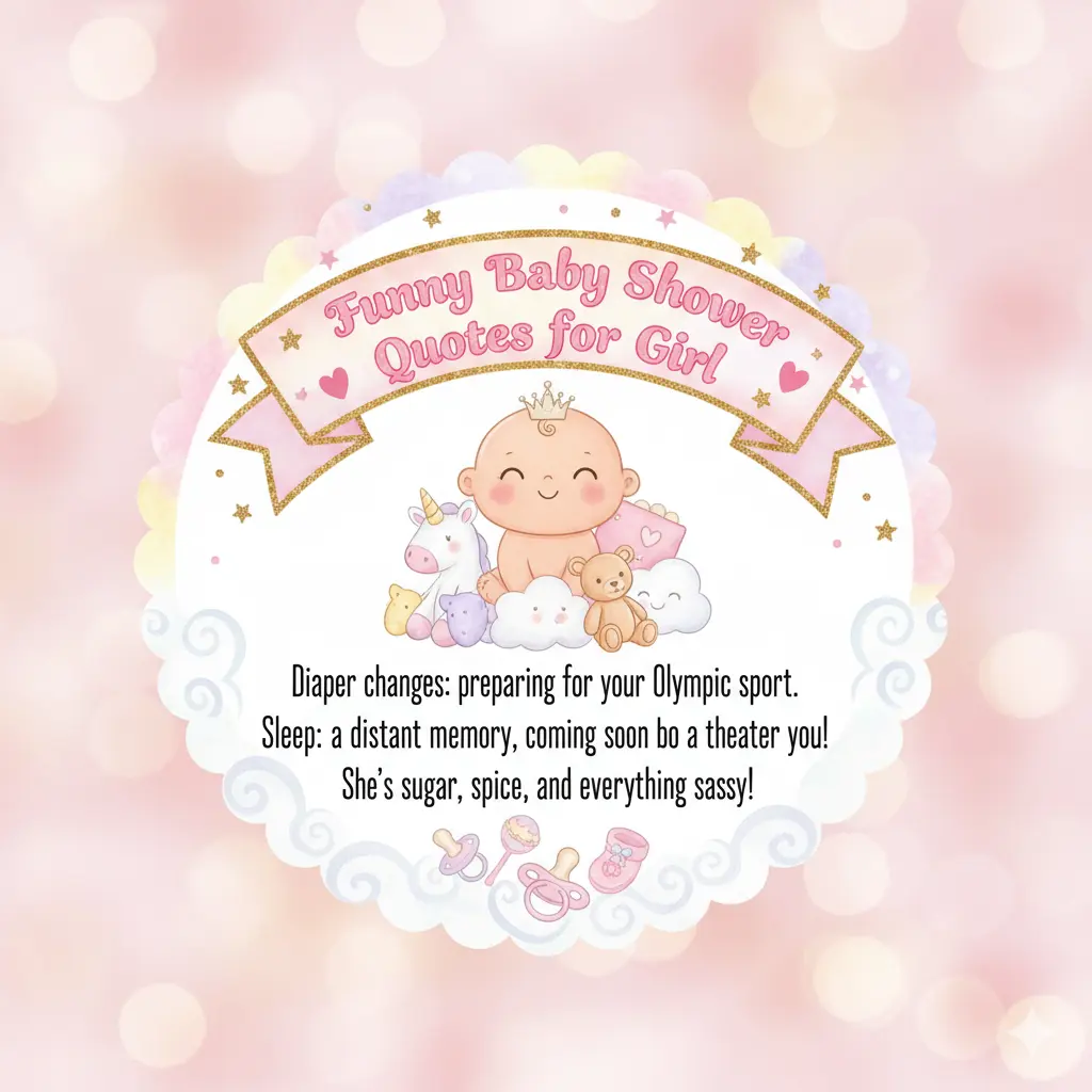 Funny Baby Shower Quotes for Girl