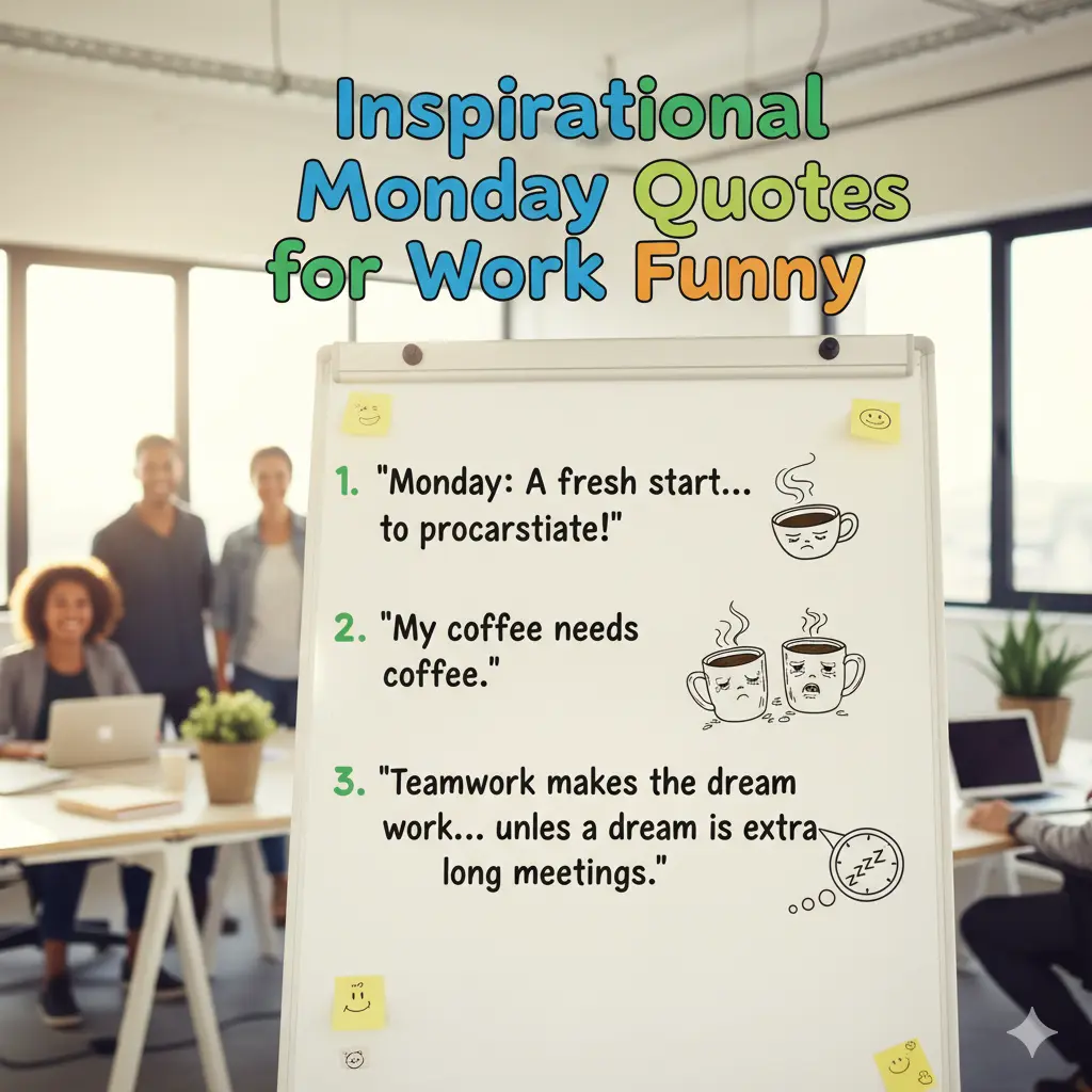 Inspirational Monday Quotes for Work Funny